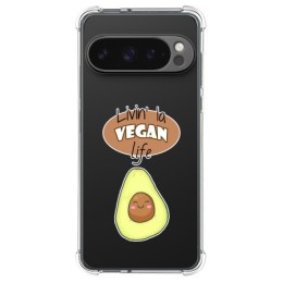 Funda Silicona Antigolpes para Google Pixel 9 Pro XL 5G diseño Vegan Life Dibujos