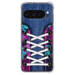 Funda Silicona Antigolpes para Google Pixel 9 Pro XL 5G diseño Zapatillas 06 Dibujos