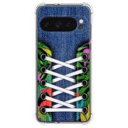 Funda Silicona Antigolpes para Google Pixel 9 Pro XL 5G diseño Zapatillas 13 Dibujos