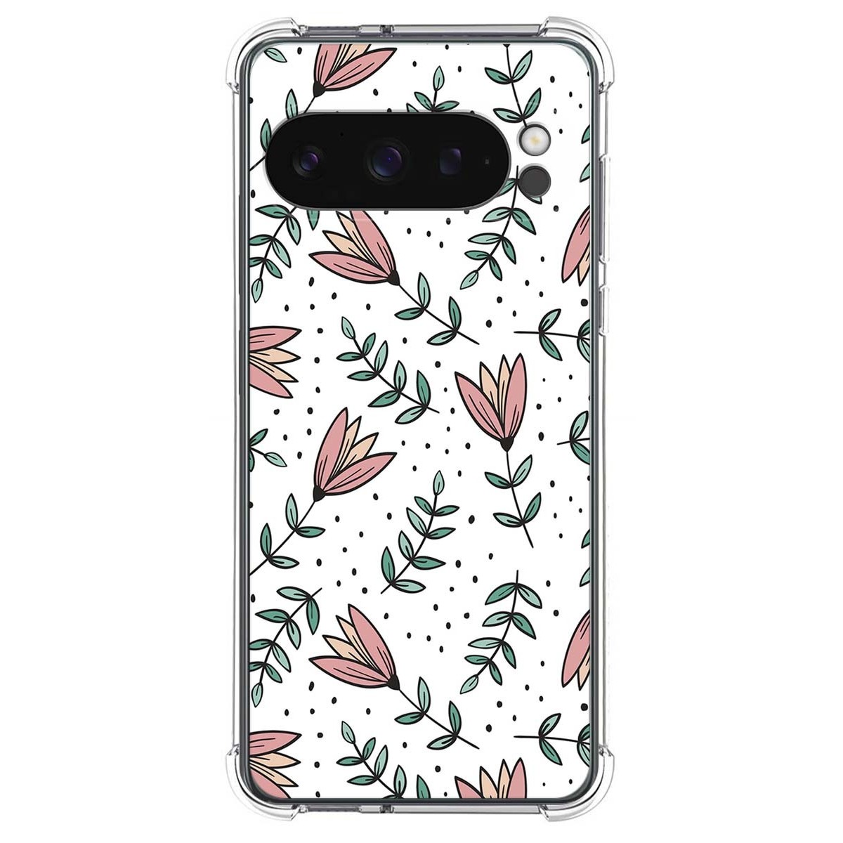 Funda Silicona Antigolpes para Google Pixel 9 Pro XL 5G diseño Flores 01 Dibujos