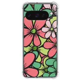 Funda Silicona Antigolpes para Google Pixel 9 Pro XL 5G diseño Flores 02 Dibujos