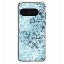 Funda Silicona Antigolpes para Google Pixel 9 Pro XL 5G diseño Flores 03 Dibujos