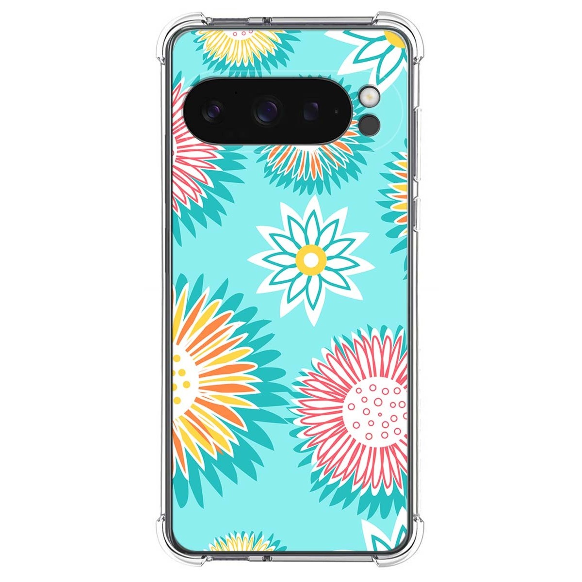 Funda Silicona Antigolpes para Google Pixel 9 Pro XL 5G diseño Flores 05 Dibujos