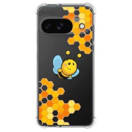 Funda Silicona Antigolpes para Google Pixel 9 5G diseño Abeja Dibujos