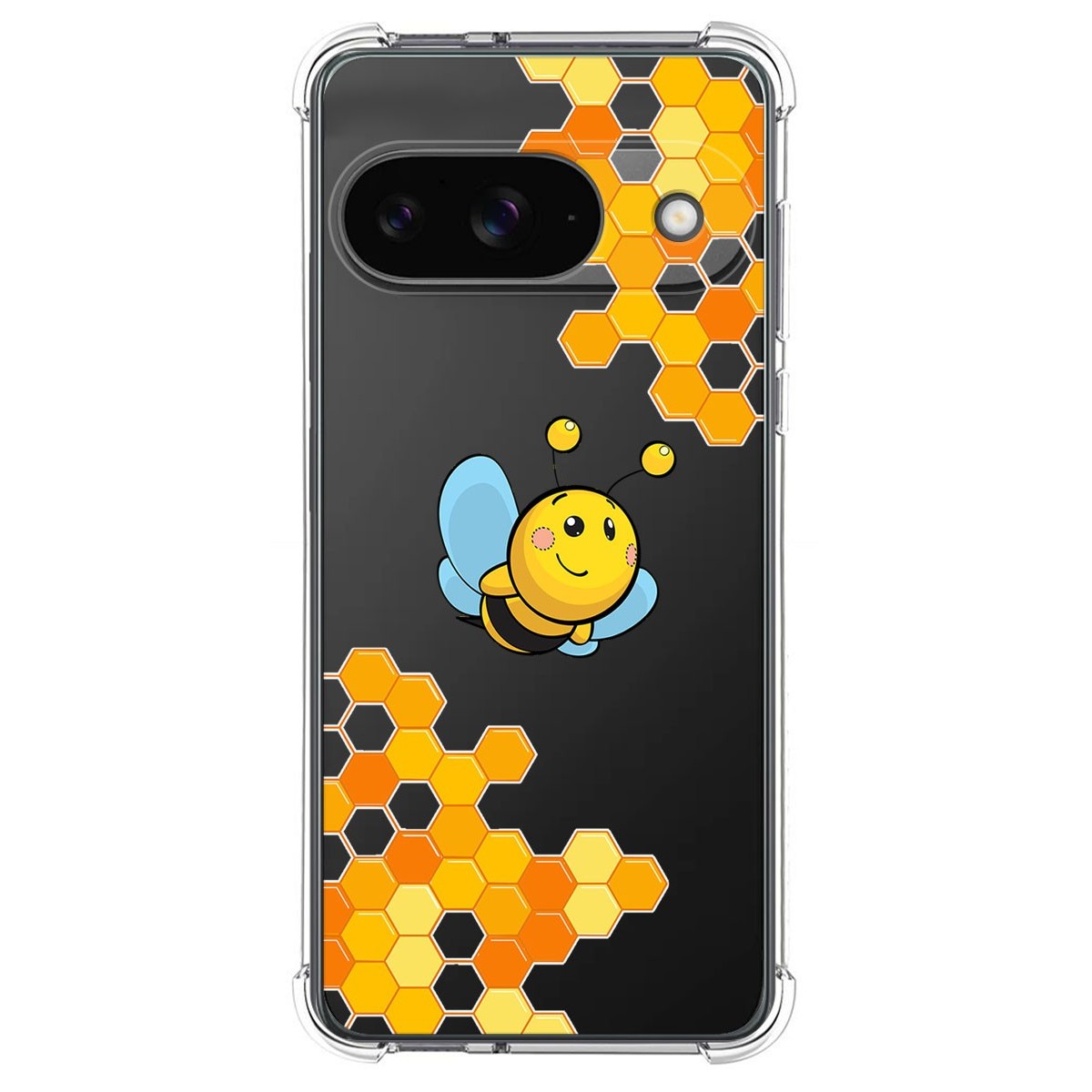 Funda Silicona Antigolpes para Google Pixel 9 5G diseño Abeja Dibujos