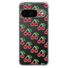 Funda Silicona Antigolpes para Google Pixel 9 5G diseño Cerezas Dibujos