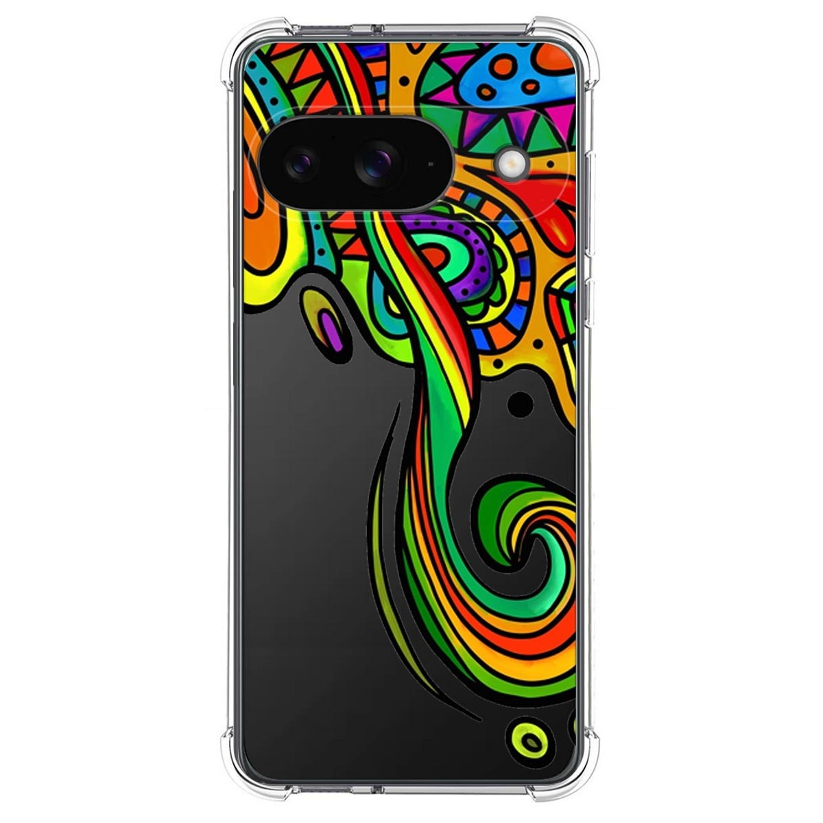 Funda Silicona Antigolpes para Google Pixel 9 5G diseño Colores Dibujos