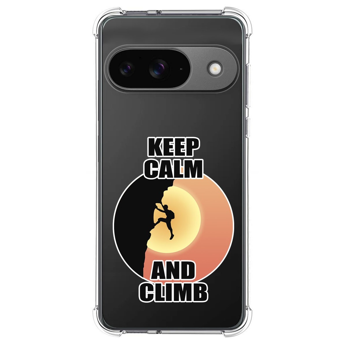 Funda Silicona Antigolpes para Google Pixel 9 5G diseño Hombre Escalada Dibujos