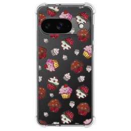 Funda Silicona Antigolpes para Google Pixel 9 5G diseño Muffins Dibujos