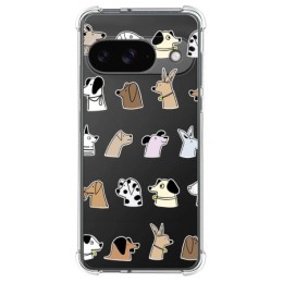 Funda Silicona Antigolpes para Google Pixel 9 5G diseño Perros Dibujos