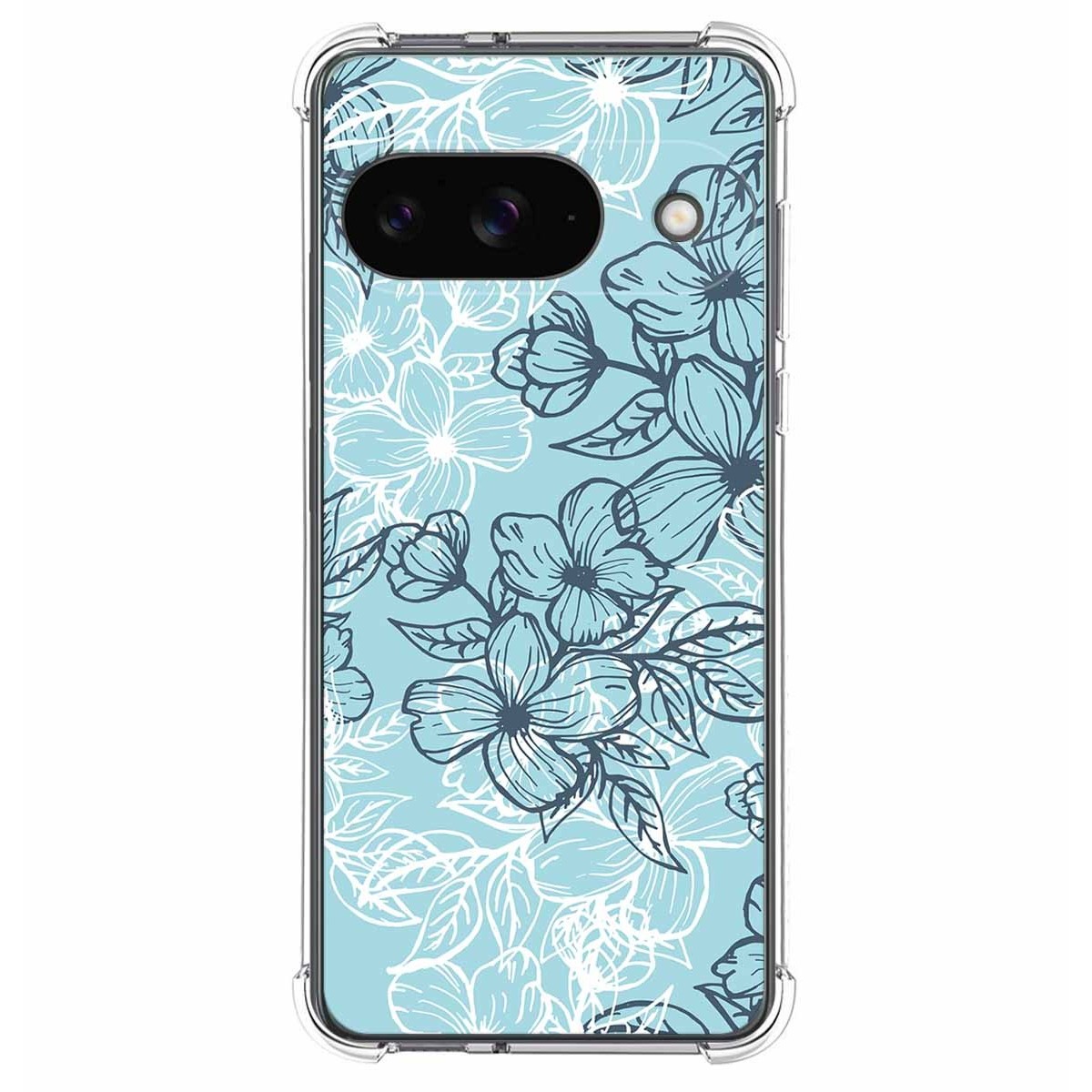 Funda Silicona Antigolpes para Google Pixel 9 5G diseño Flores 03 Dibujos