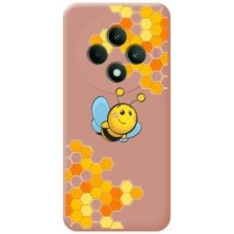 Funda Silicona Líquida Rosa para Oppo Reno 12F 4G / 12 F 5G diseño Abeja Dibujos