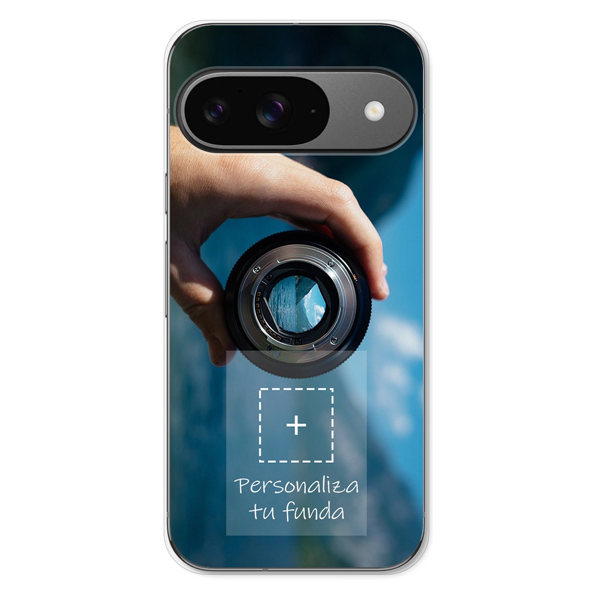 Personaliza tu Funda Silicona Gel Tpu Transparente con tu Fotografia para Google Pixel 9 5G Dibujo Personalizada