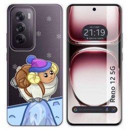 Funda Silicona Transparente para Oppo Reno 12 5G diseño Cabra Dibujos