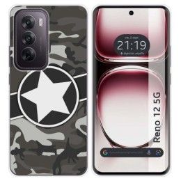 Funda Silicona para Oppo Reno 12 5G diseño Camuflaje 02 Dibujos