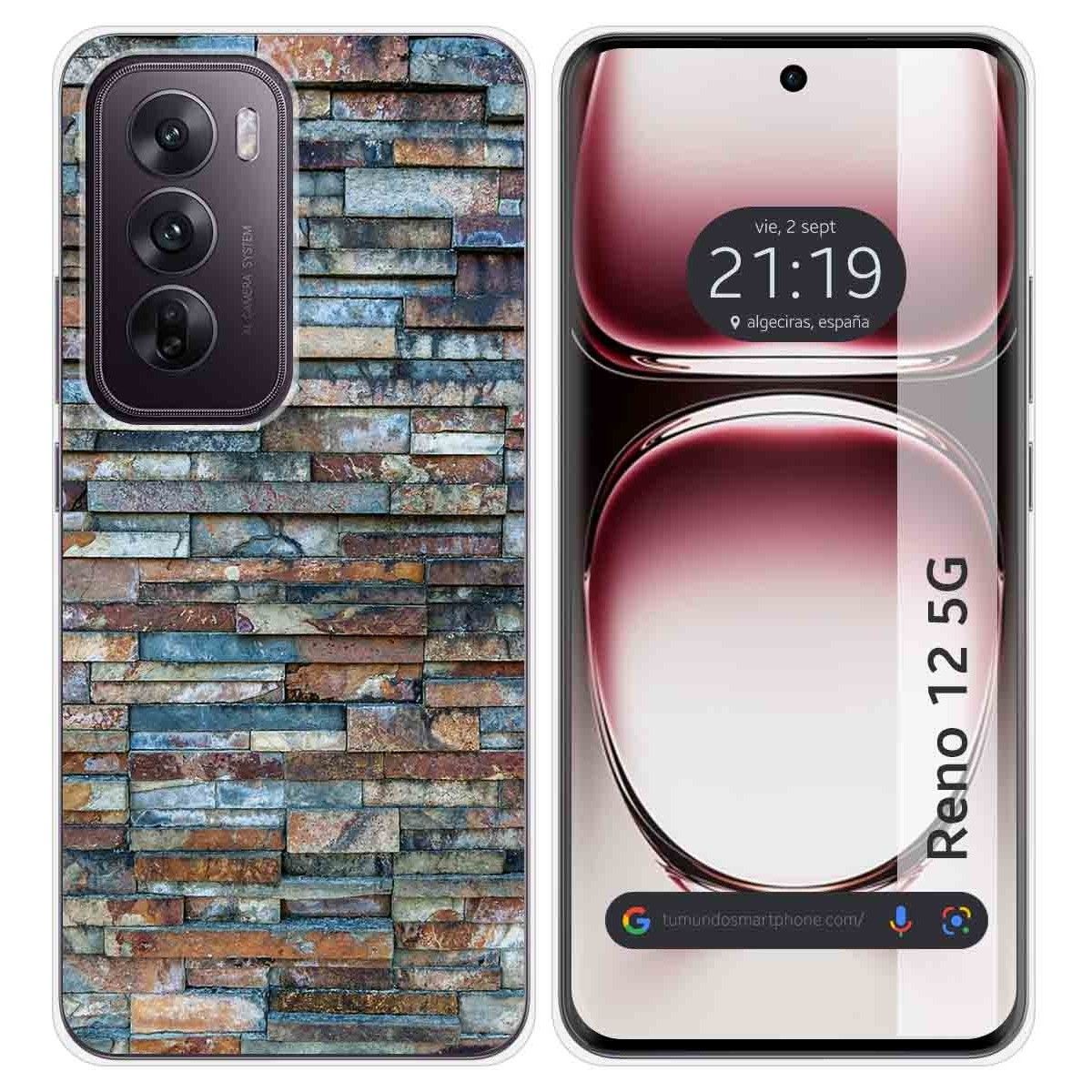 Funda Silicona para Oppo Reno 12 5G diseño Ladrillo 05 Dibujos