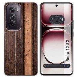 Funda Silicona para Oppo Reno 12 5G diseño Madera 05 Dibujos