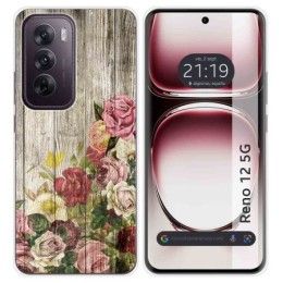 Funda Silicona para Oppo Reno 12 5G diseño Madera 08 Dibujos