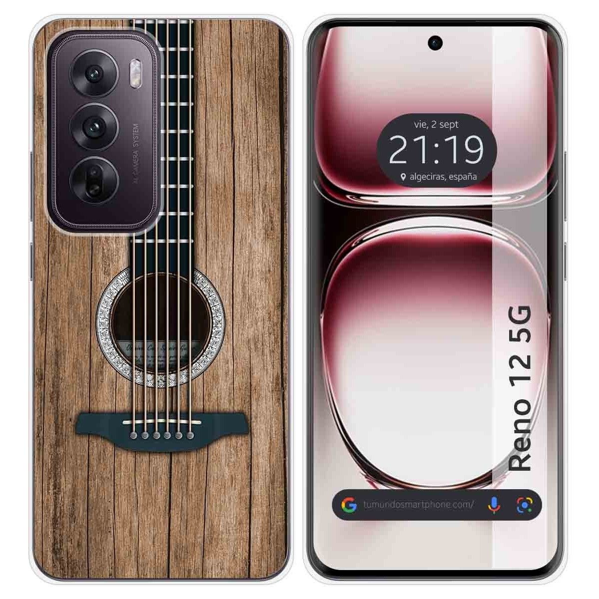 Funda Silicona para Oppo Reno 12 5G diseño Madera 11 Dibujos