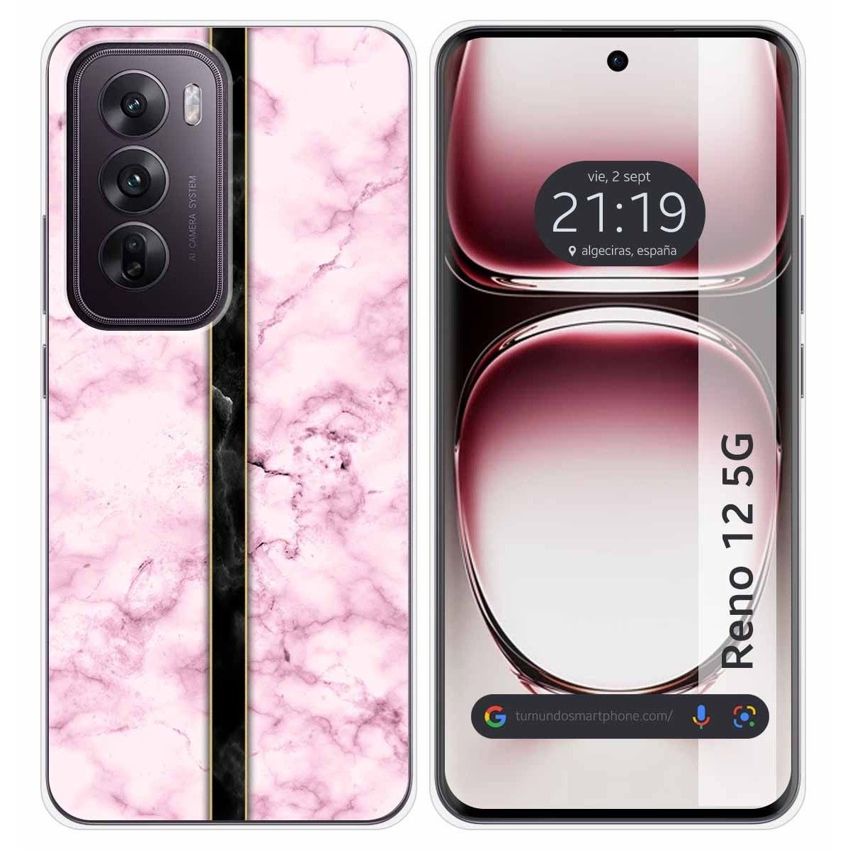 Funda Silicona para Oppo Reno 12 5G diseño Mármol 04 Dibujos