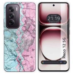 Funda Silicona para Oppo Reno 12 5G diseño Mármol 08 Dibujos