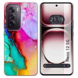 Funda Silicona para Oppo Reno 12 5G diseño Mármol 15 Dibujos