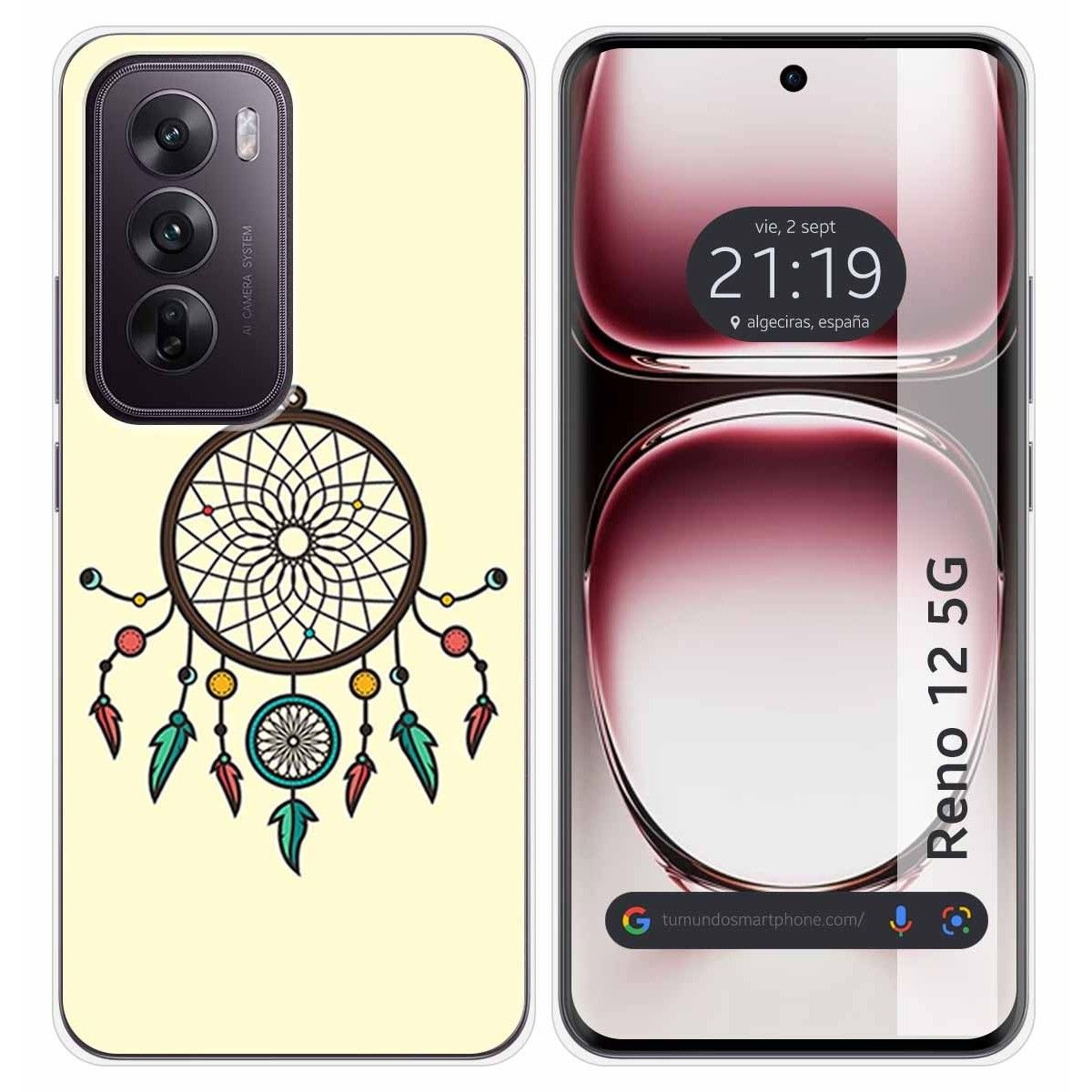 Funda Silicona para Oppo Reno 12 5G diseño Atrapasueños Dibujos