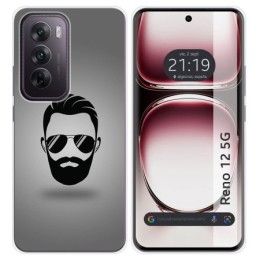 Funda Silicona para Oppo Reno 12 5G diseño Barba Dibujos