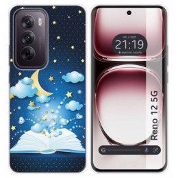 Funda Silicona para Oppo Reno 12 5G diseño Libro Cuentos Dibujos