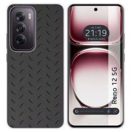 Funda Silicona para Oppo Reno 12 5G diseño Metal Dibujos