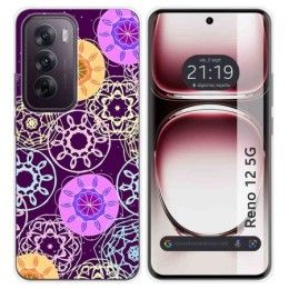 Funda Silicona para Oppo Reno 12 5G diseño Radial Dibujos