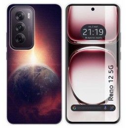 Funda Silicona para Oppo Reno 12 5G diseño Tierra Dibujos