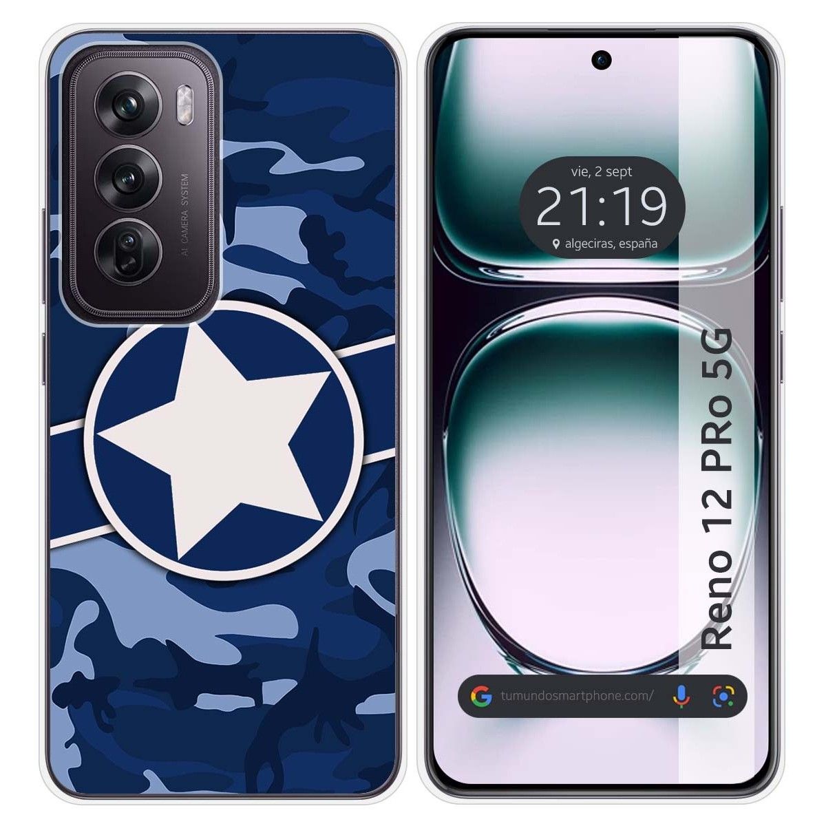 Funda Silicona para Oppo Reno 12 Pro 5G diseño Camuflaje 03 Dibujos