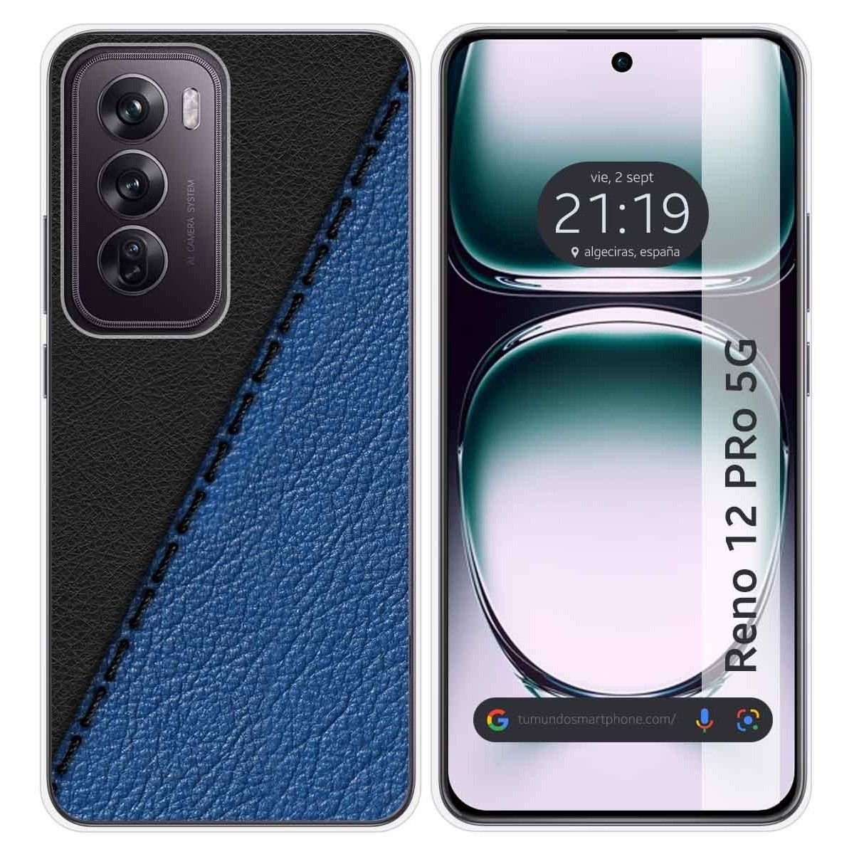 Funda Silicona para Oppo Reno 12 Pro 5G diseño Cuero 02 Dibujos