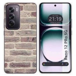 Funda Silicona para Oppo Reno 12 Pro 5G diseño Ladrillo 01 Dibujos