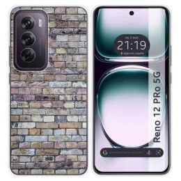 Funda Silicona para Oppo Reno 12 Pro 5G diseño Ladrillo 02 Dibujos