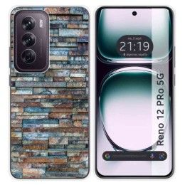 Funda Silicona para Oppo Reno 12 Pro 5G diseño Ladrillo 05 Dibujos