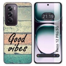 Funda Silicona para Oppo Reno 12 Pro 5G diseño Madera 01 Dibujos