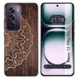 Funda Silicona para Oppo Reno 12 Pro 5G diseño Madera 06 Dibujos