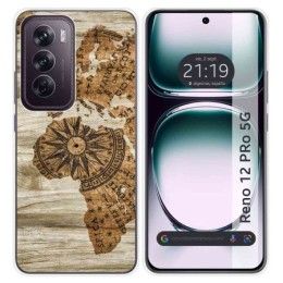 Funda Silicona para Oppo Reno 12 Pro 5G diseño Madera 07 Dibujos