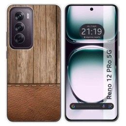 Funda Silicona para Oppo Reno 12 Pro 5G diseño Madera 09 Dibujos