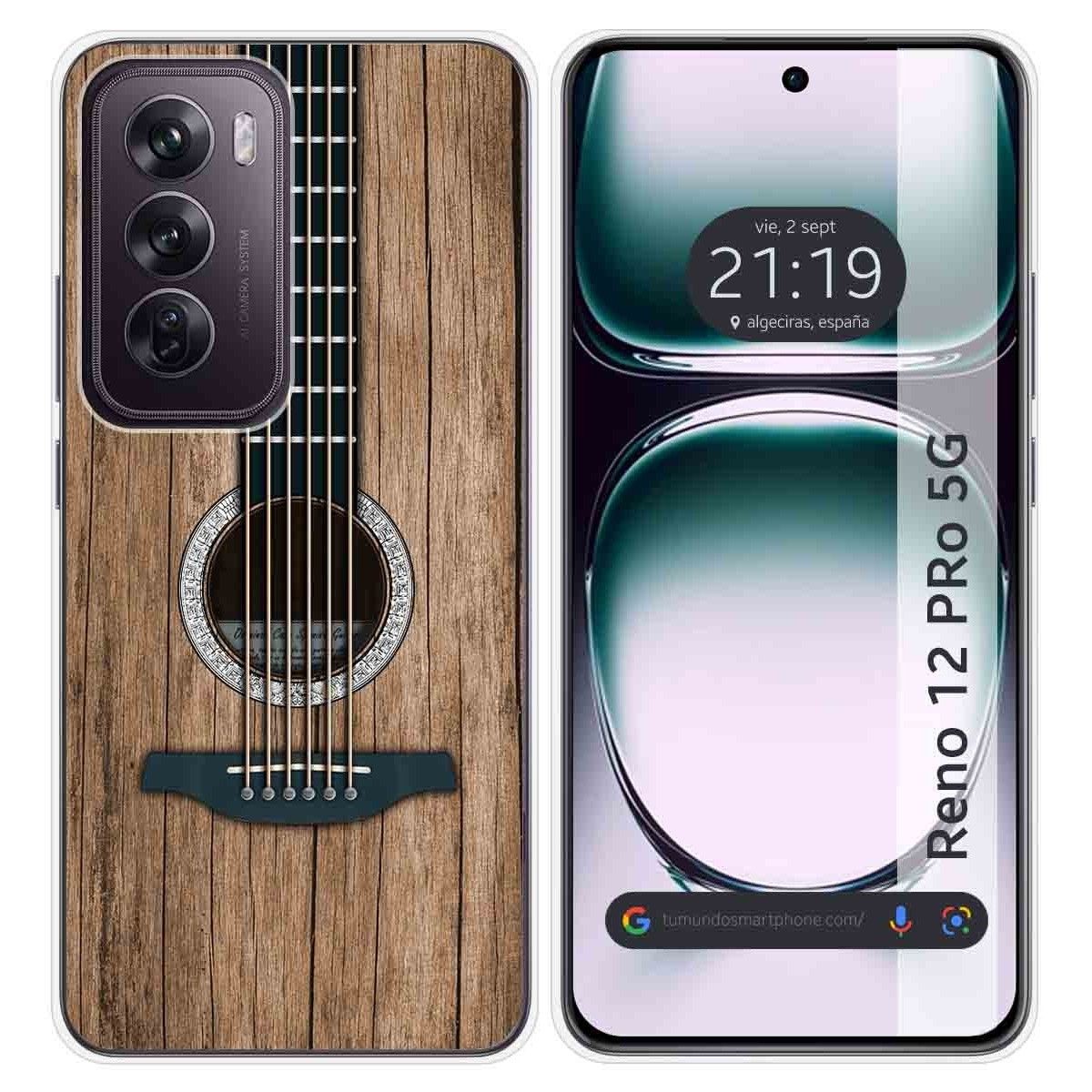 Funda Silicona para Oppo Reno 12 Pro 5G diseño Madera 11 Dibujos