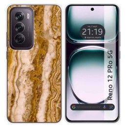 Funda Silicona para Oppo Reno 12 Pro 5G diseño Mármol 10 Dibujos