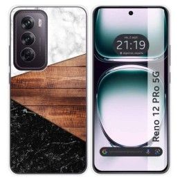 Funda Silicona para Oppo Reno 12 Pro 5G diseño Mármol 11 Dibujos