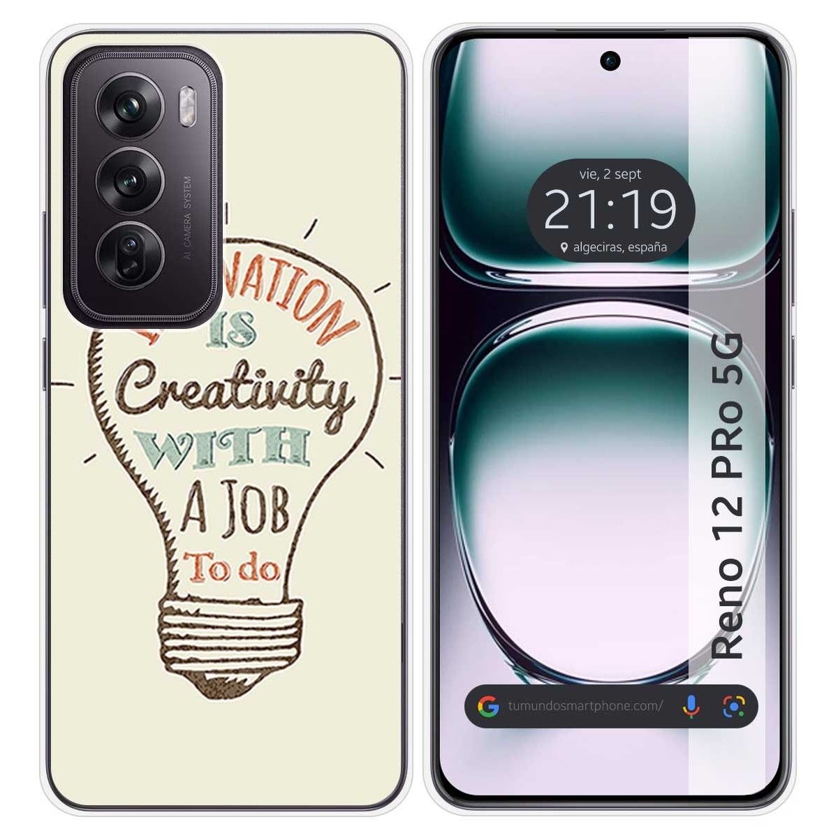 Funda Silicona para Oppo Reno 12 Pro 5G diseño Creativity Dibujos