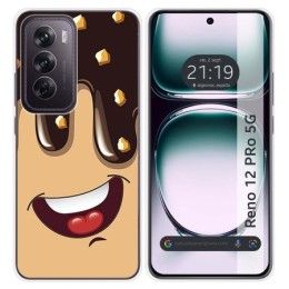 Funda Silicona para Oppo Reno 12 Pro 5G diseño Helado Chocolate Dibujos