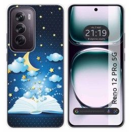 Funda Silicona para Oppo Reno 12 Pro 5G diseño Libro Cuentos Dibujos