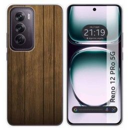 Funda Silicona para Oppo Reno 12 Pro 5G diseño Madera Dibujos