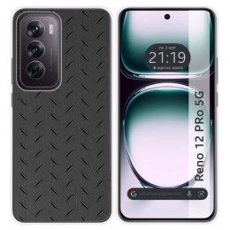 Funda Silicona para Oppo Reno 12 Pro 5G diseño Metal Dibujos