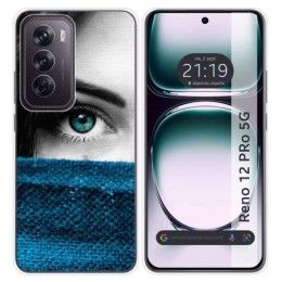 Funda Silicona para Oppo Reno 12 Pro 5G diseño Ojo Dibujos